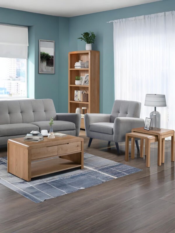 Curve TV Unit up to 40 inch - Oak - Image 9