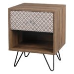 Casablanca Dark Oak Side Table