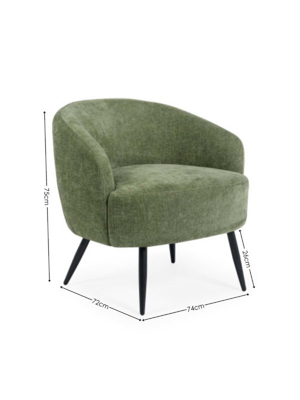 Dahlia Upholstered Accent Chair - Image 8