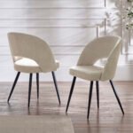 Ella Curved Back Upholstered Dining Chair (Set of 2)