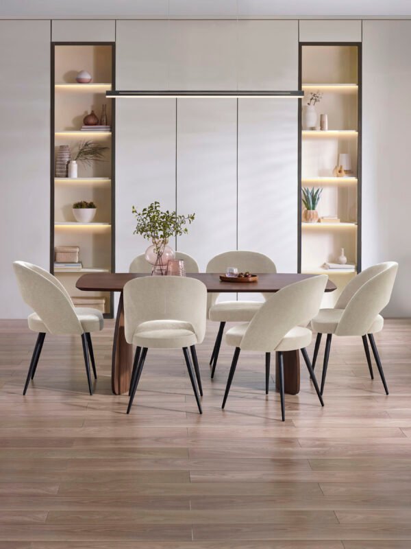 Ella Curved Back Upholstered Dining Chair (Set of 2) - Image 10