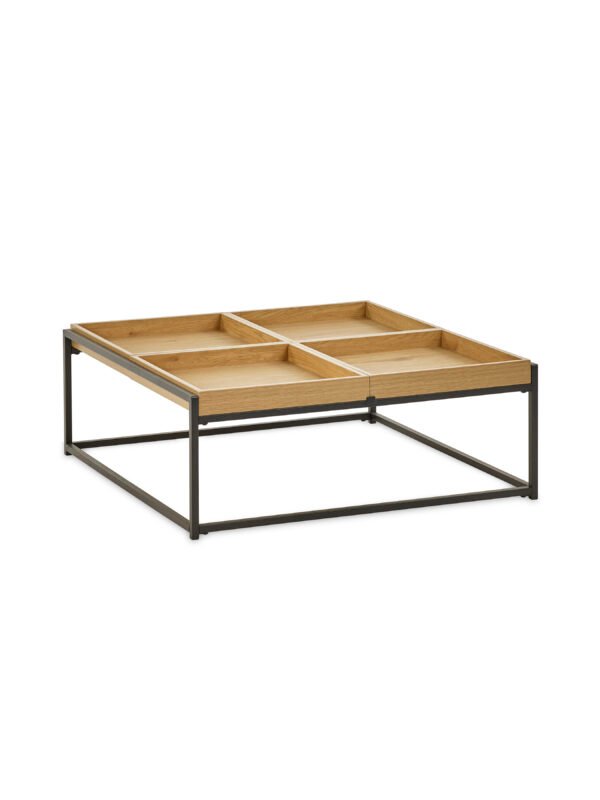Ezra 83cm Square Tray Coffee Table - Image 4