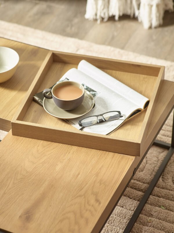 Ezra 83cm Square Tray Coffee Table - Image 9