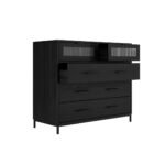 Edison Black Chest of Drawers - Image 3