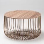 Enzo Oak & Gold Side Table - Image 13