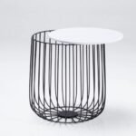 Enzo Oak & Gold Side Table - Image 5
