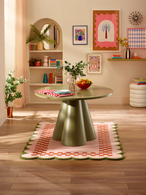 Fable Round Dining Table - Green