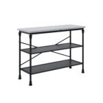 Fairmont Marble & Black Console Table - Image 4