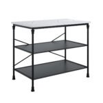 Fairmont Marble & Black Console Table - Image 3