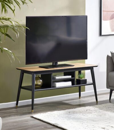 Findlay Media Unit – Walnut & Black