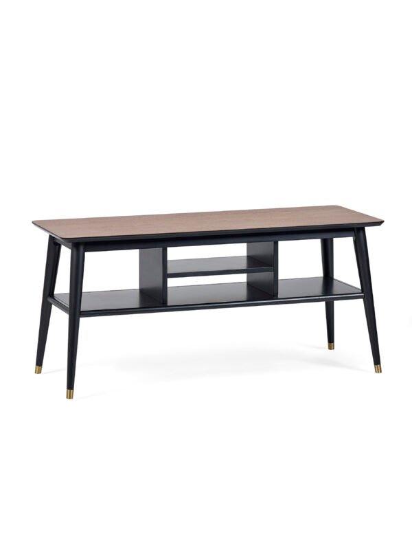 Findlay Media Unit - Walnut & Black - Image 2