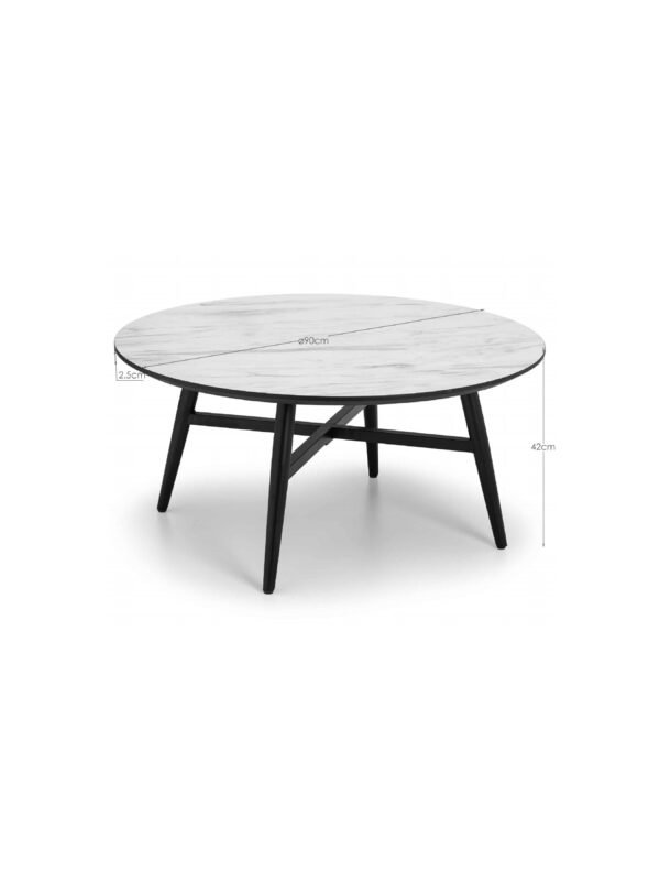 Firenze Marble Effect Coffee Table - Image 6