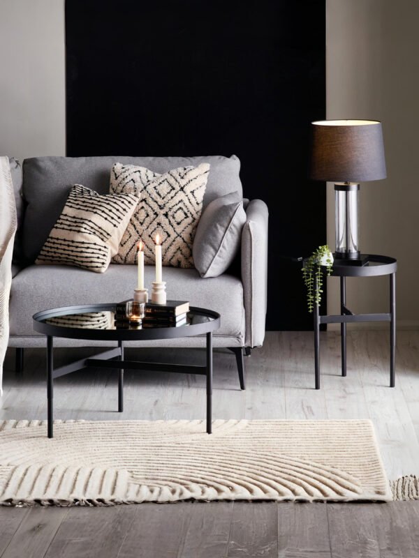 Franki Mirror Glass Lamp Table - Image 9