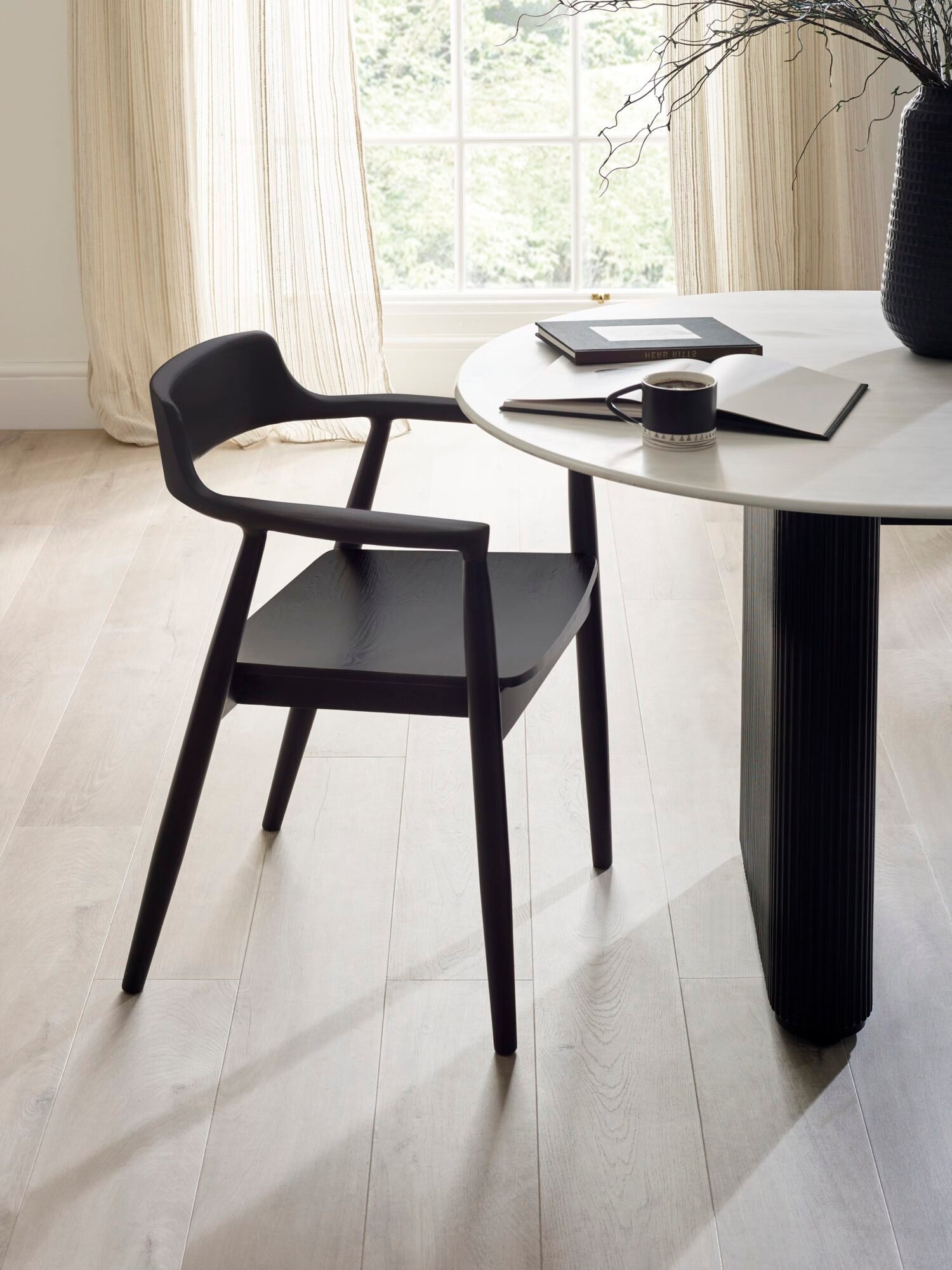 FRA111_1 Set of 2 Franklin Dining Chair with Arms