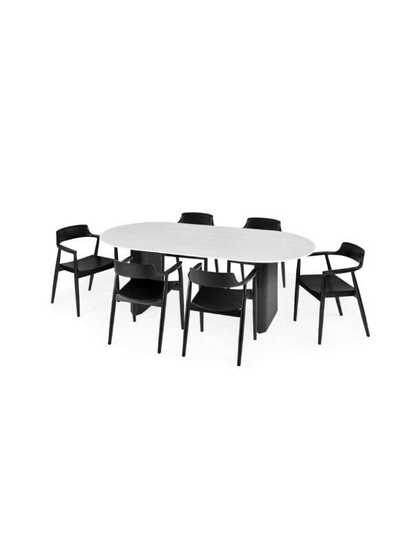 Set of 2 Franklin Dining Chair with Arms - Image 13