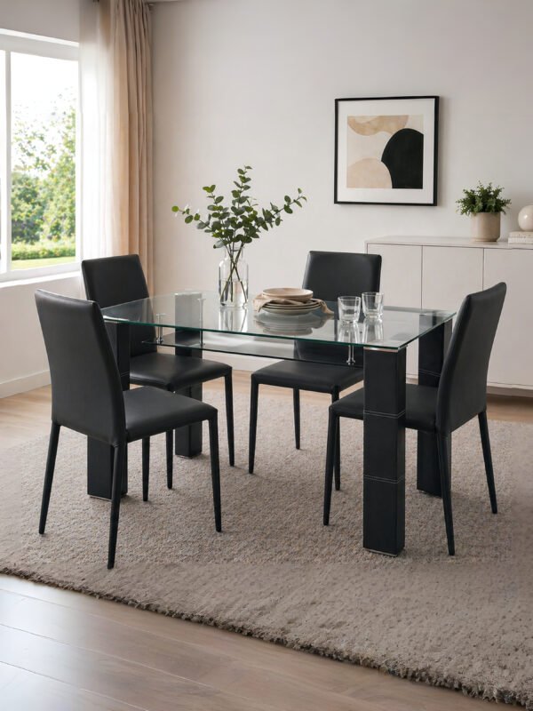 Greenwich Glass Dining Table - Image 5