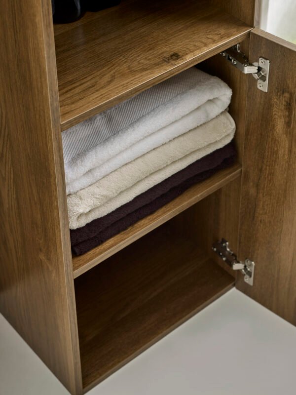 Hampshire Walnut Effect Bathroom Storage Cabinet - Image 7