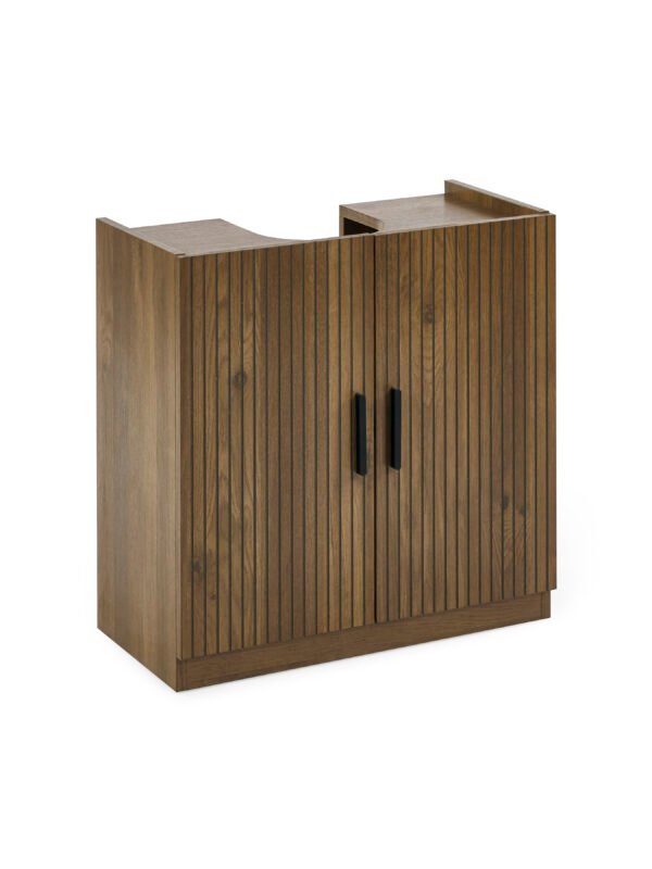 Hampshire Walnut Effect Under Sink Bathroom Storage Unit - Image 3