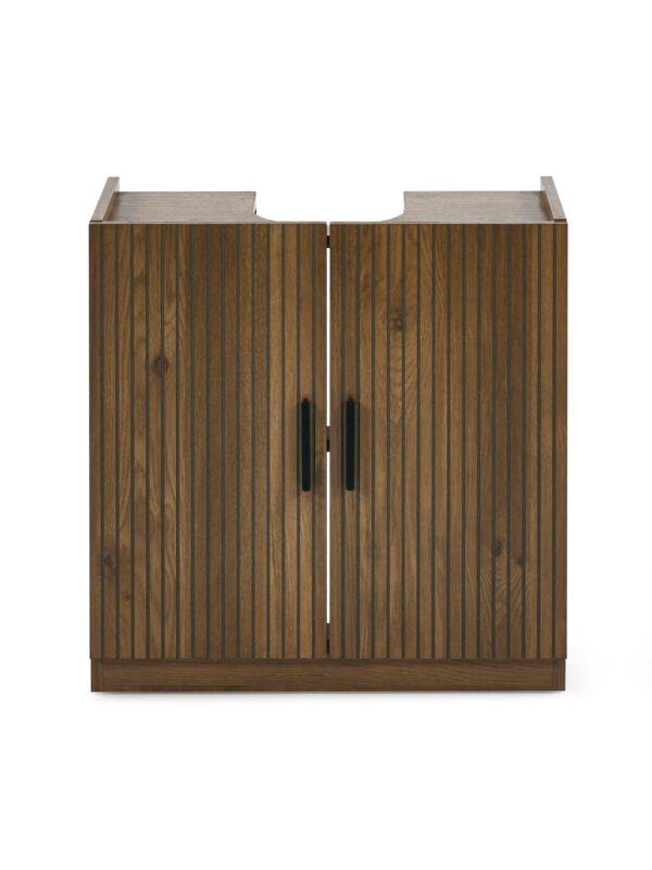 Hampshire Walnut Effect Under Sink Bathroom Storage Unit - Image 4