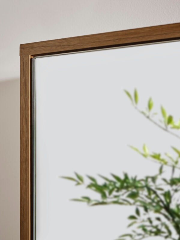 Hampshire Walnut Effect Mirrored Bathroom Wall Cabinet - Image 6
