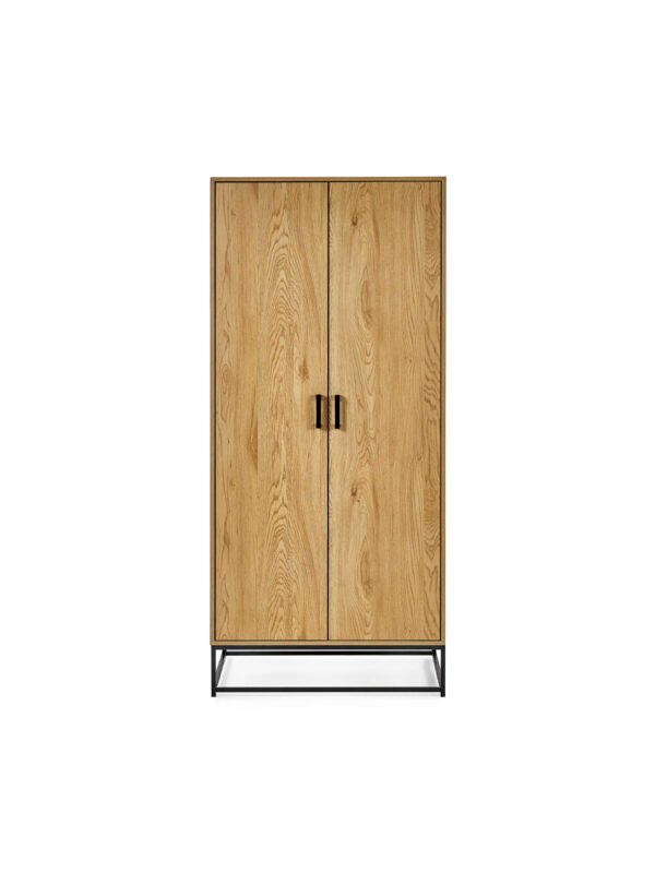 Harlow Light Oak Effect 2 Door Wardrobe - Image 5