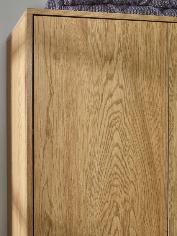 Harlow Light Oak Effect 2 Door Wardrobe - Image 6