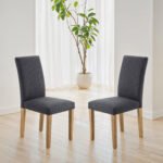 Hastings Upholstered Dining Chairs (Set of 2) – Slate Grey Linen