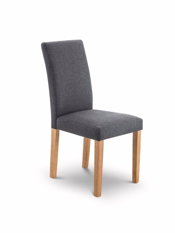 Hastings Upholstered Dining Chairs (Set of 2) - Slate Grey Linen - Image 3