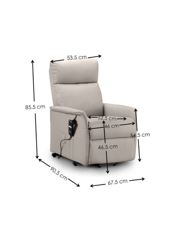 Helena Upholstered Rise and Recliner Chair - Image 8
