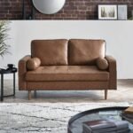 Henley Upholstered 2 Seater Sofa with Bolster Cushions
