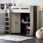 Hercules High Sleeper Bed with Desk