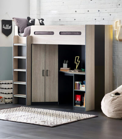 Hercules High Sleeper Bed with Desk