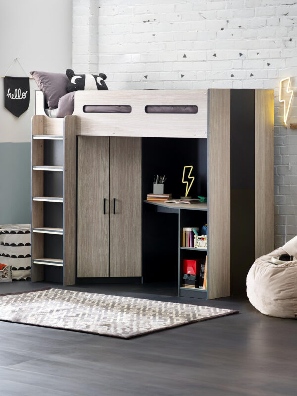 Hercules High Sleeper Bed with Desk