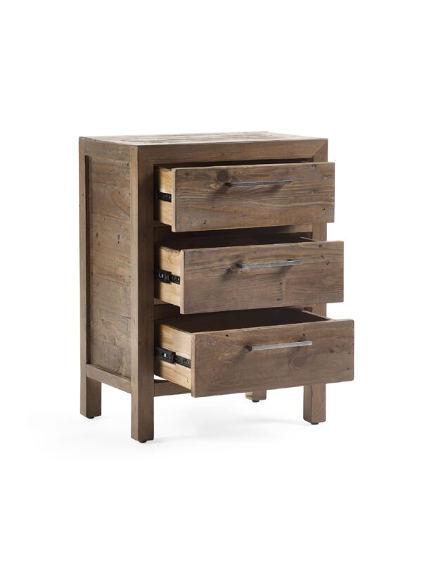 Heritage 3 Drawer Bedside - Image 3