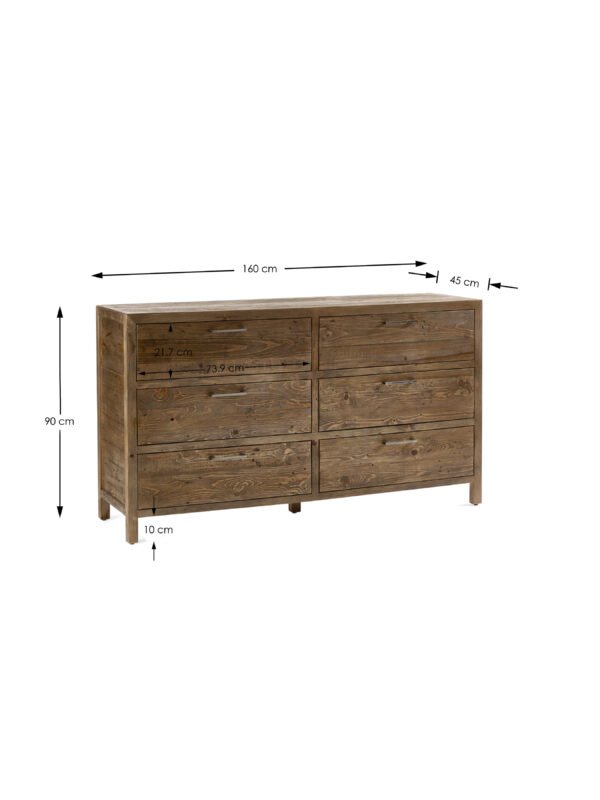 Heritage 6 Drawer Wide Chest - Image 8