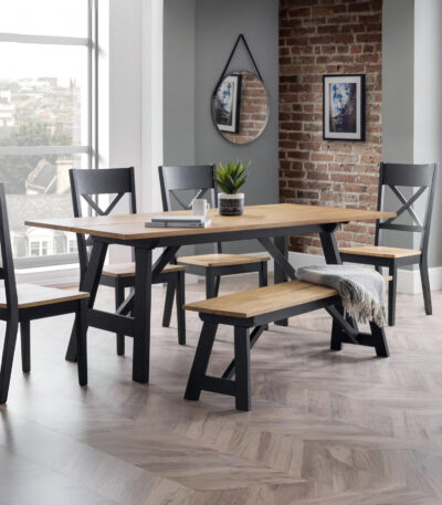 Hockley Table Black/Oak