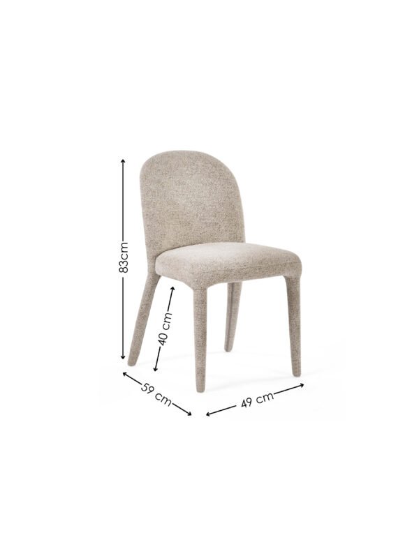 Holly Fully Upholstered Dining Chair (Set of 2) - Image 9