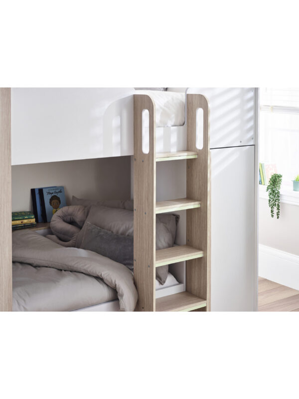 Horizon 90cm Single White and Wood Effect Multiway Bunk Bed - Image 11