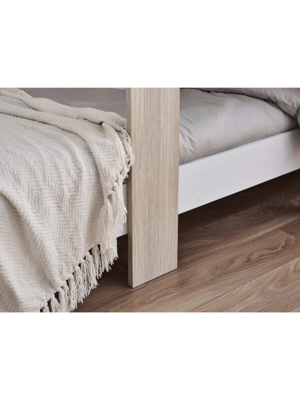 Horizon 90cm Single White and Wood Effect Multiway Bunk Bed - Image 12