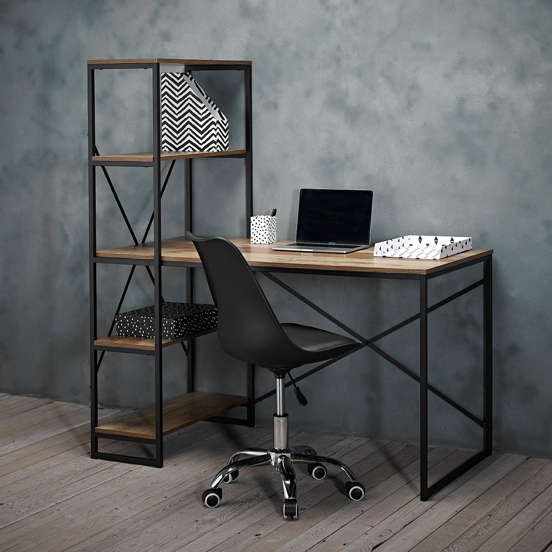 HOXTON-WORKSTATION-1 Hoxton Distressed Oak Effect Desk