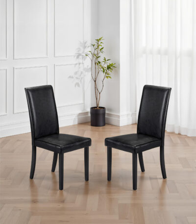 Hudson High Back Upholstered Dining Chair (Set of 2)