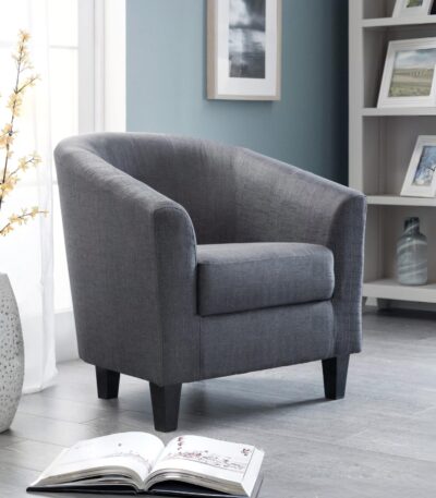 Hugo Tub Chair – Slate Grey
