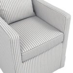 Hettie Grey Stripe Chair - Image 4