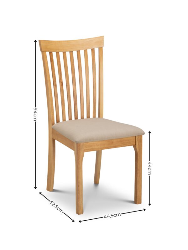 Ibsen Dining Chair (Set of 2) - Light Oak Effect - Image 5