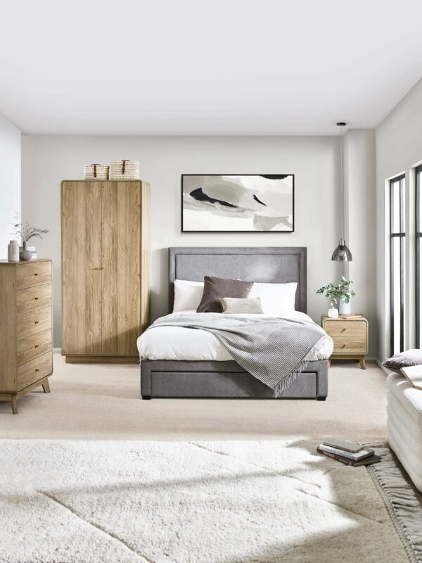 Ingrid 2 Drawer Bedside Oak - Image 13