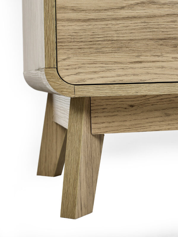 Ingrid 2 Drawer Bedside Oak - Image 7