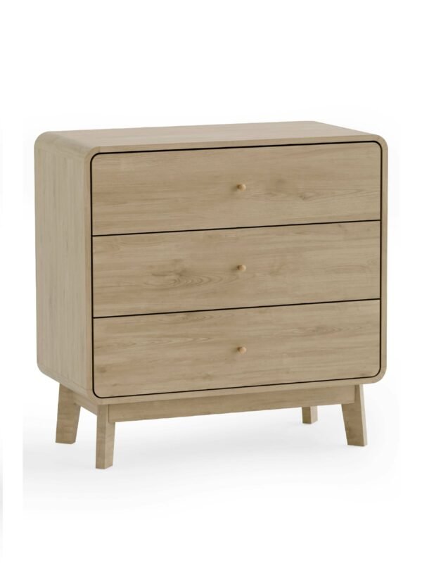 Ingrid 3 Drawer Chest Oak - Image 2