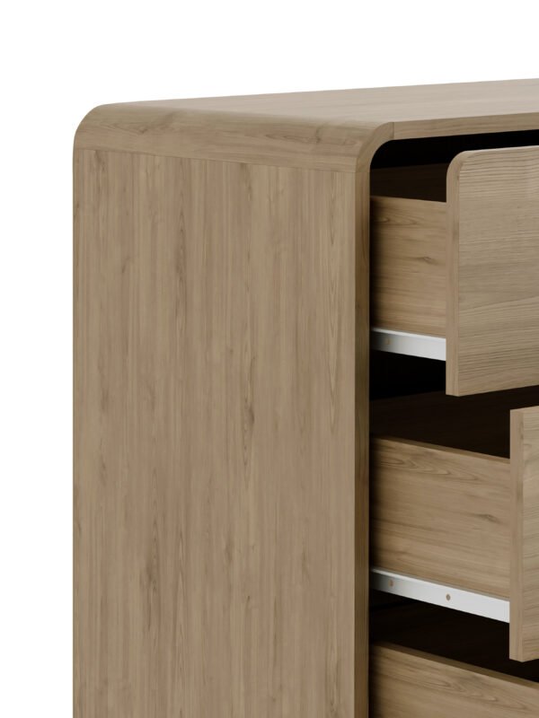 Ingrid 3 Drawer Chest Oak - Image 4