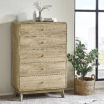 Ingrid 5 Drawer Chest Oak