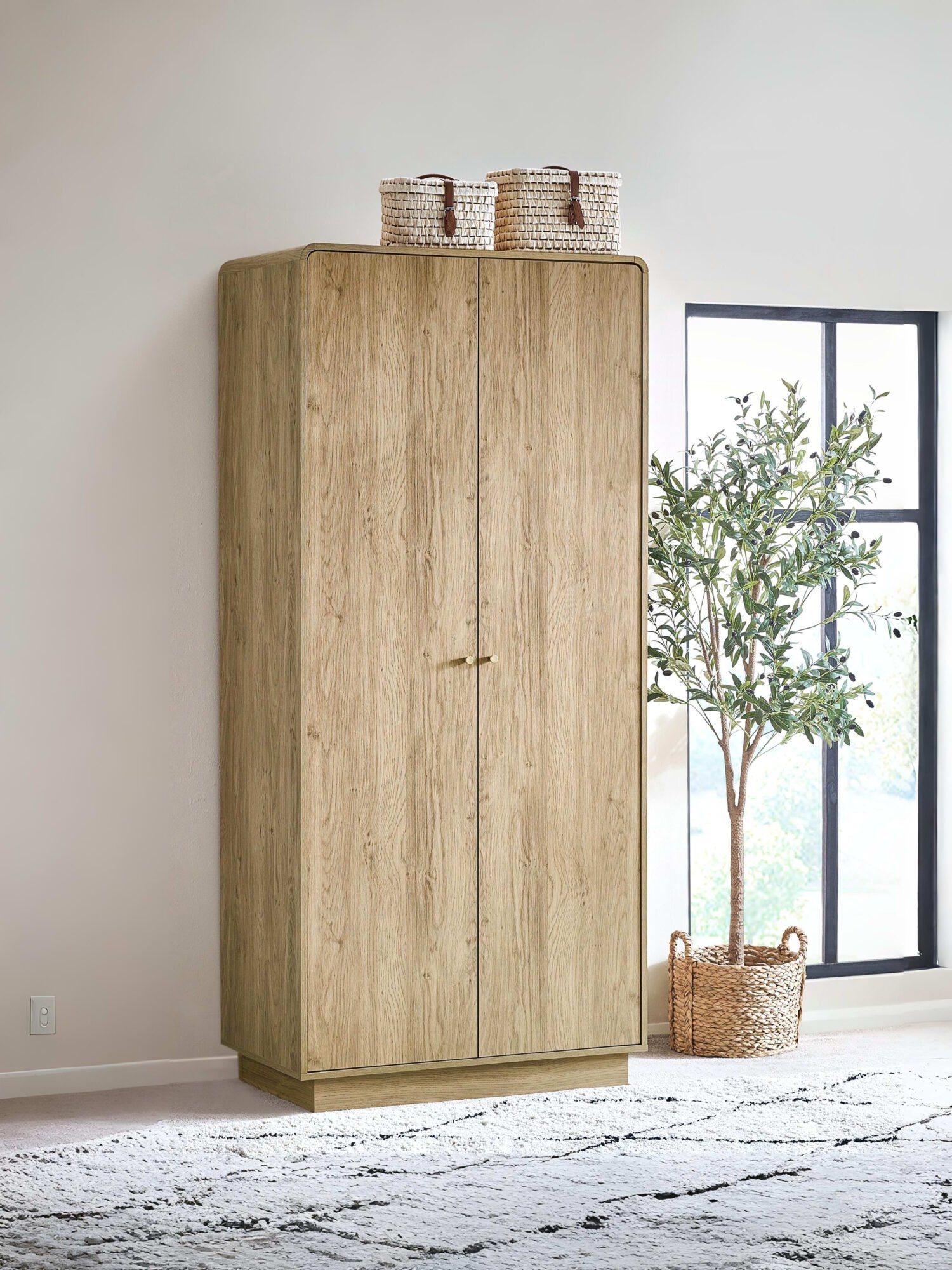 ING005_1 Ingrid 2 Door Wardrobe Oak
